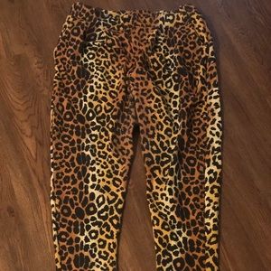 Plus Size Leopard Print Trouser - Size 16